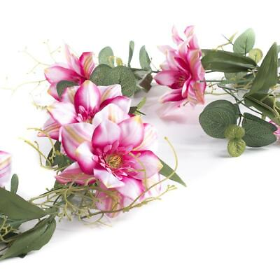 #ad Factory Direct Craft Elegant and Beautiful Hues of Pink Artificial Clematis $25.71