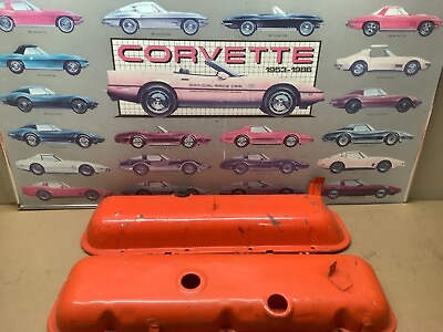 #ad 1968 1974 Corvette Camaro Big Block Valve Cover SET 396 427 454 W Drippers c $249.99