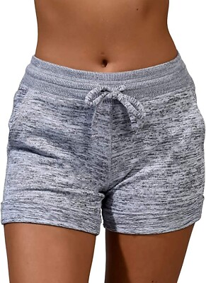 #ad 90 Degree by Reflex Soft Activewear Lounge Shorts Pockets and Drawstring Women $12.74