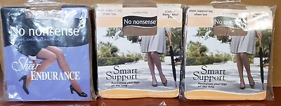 #ad #ad No Nonsense Smart Support Control Top Pantyhose Beige Mist A 2YK USA LOT OF 3 $20.00