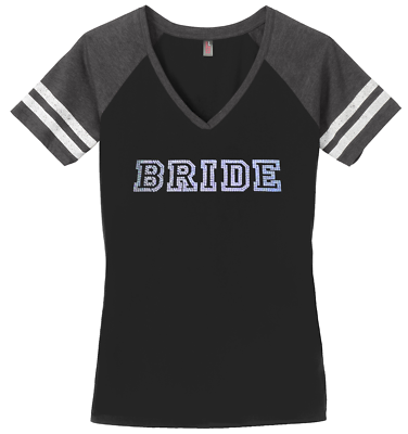 #ad Women#x27;s Bridal Bachelorette Party Bride T Shirt Ladies Shirt S 4XL V Neck $31.49