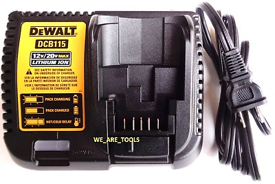 Dewalt RAPID DCB115 Genuine 12 20V MAX FAST Battery Charger Fr Drill 20 volt $22.97