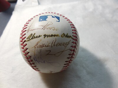AUTOGRAPHED BASEBALL SIGNED BY MULTIPLE PLAYERS $300.00