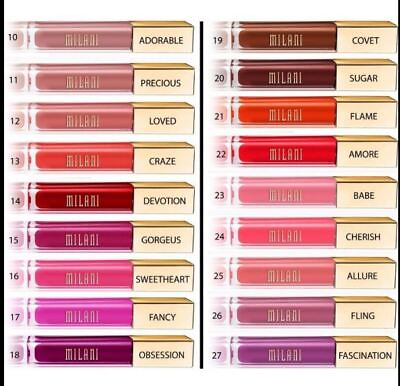 #ad MILANI Amore Matte Lip Creme Color Lipstick Nude Pink Red YOU PICK $10.99