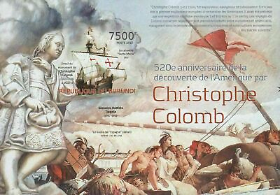 Christopher Columbus America Imperforated Sov. Sheet MNH $16.77