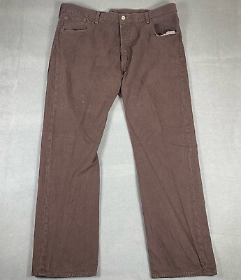 #ad Levi#x27;s 501xx Button Fly Jeans Mens 40x30 Brown Medium Wash Denim Classic $24.99