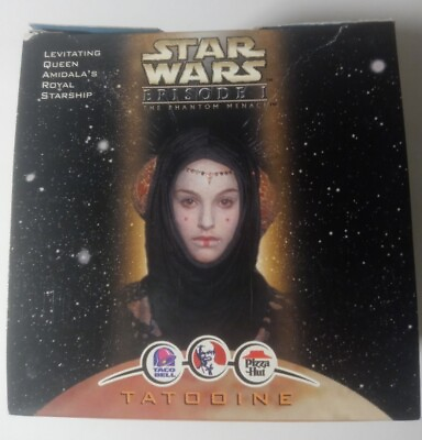 #ad Star Wars Levitating Queen Amidala#x27;s Starship Promo Toy Taco Bell KFC 1999 $20.00