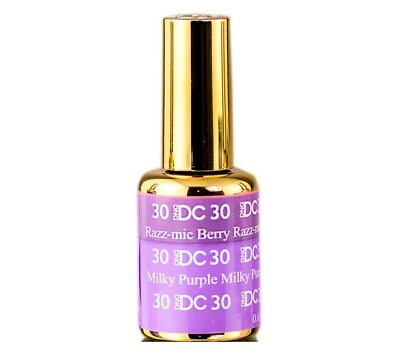 #ad DND DC Mood Change Razzmic Berry to Milky Purple 30 Gel LED UV Gel Polish .6oz $11.49