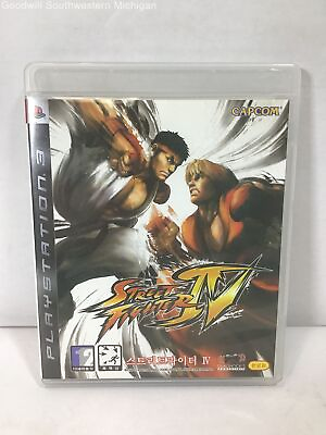 UNTESTED Street Fighter IV Game w Manual for PlayStation 3 *KOREA REGION 3* $15.94