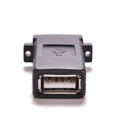 Hot USB 2.0 A Female to Female Socket Panel Mount Adapter Socket Plate Plug go C $2.03