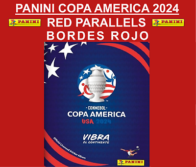 #ad Panini Copa America 2024 RED PARALLELS $9.49