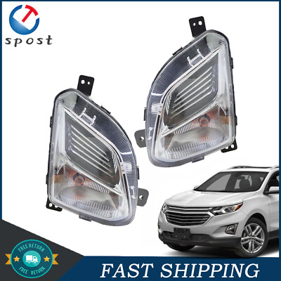 #ad DriverPassenger Side Fog lamp assembly For 2018 2020 Chevy Equinox GM2592323 $39.78