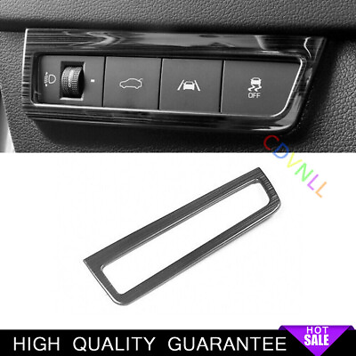 #ad Car Function Control Button Frame Trim For Hyundai Sonata 20 2022 Black Titanium $26.33
