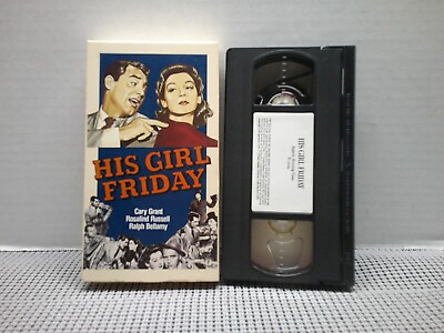 #ad His Girl Friday Cary Grant Rosalind Russell Ralph Bellamy VHS KVC Entertainment $11.17