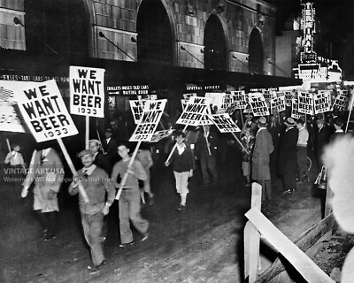 #ad We Want Beer Photo Print Wall Art Workers March to End Prohibition New York $11.95