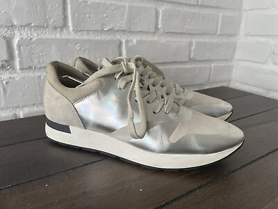 #ad Free People Kick It Silver Metallic Sneakers Trainers Tennis Shoes Sz 39 9 9 $39.00