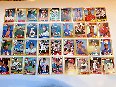 #ad Lot Of 36 1980s Topps MLB Trading Cards No Sleeves But Mint $19.00