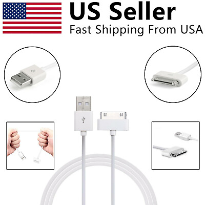 30 Pin USB Sync Data Cable Charger Cord For Old Classic iPad 1 2 3 4 Generation $2.96