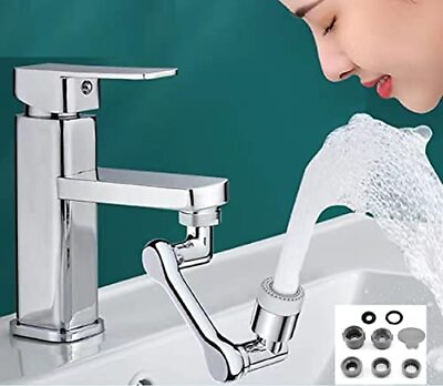 1080° Swivel Faucet；Extender Universal Sink、Water、Aerator 、 2 Mode Splash Fil... $14.76