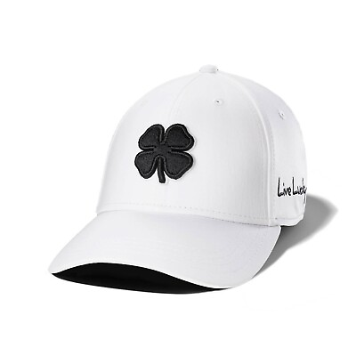 #ad Black Clover Premium Clover 1 White Black Hat $34.97