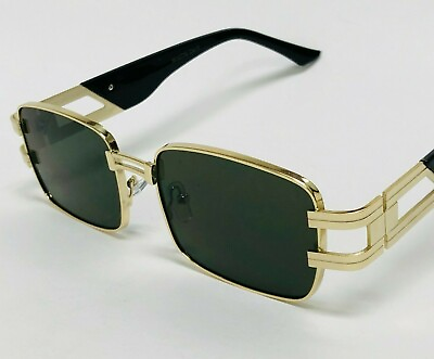 #ad Men#x27;s Shades Dark Green Lens Retro Style 2020 Sunglasses Rap Rapper Model New $15.99