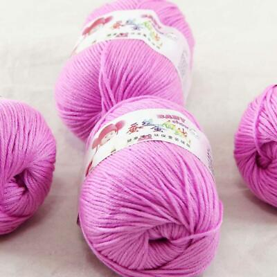 #ad AIPYARN 4Balls x50g Soft Cashmere Silk Velvet Baby Hand Knitting Crochet Yarn 41 C $41.46