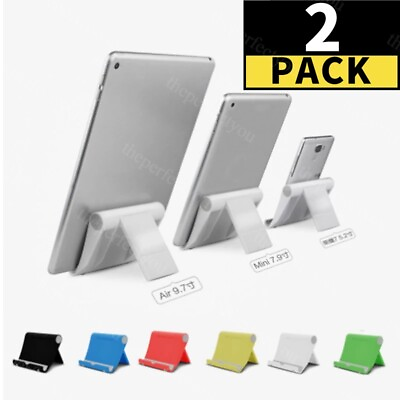#ad 2 Pack For Universal Foldable Cell Phone Tablet Desk Stand Holder Mount Cradle $4.99