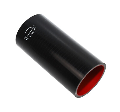 #ad 8quot; Length 4 Ply Reinforced 2.75quot; ID Straight Coupler Silicone hose Coolant BLACK $14.00