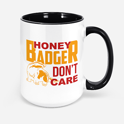 #ad Honey Badger Mug Coffee Ceramic Honey Badger Dont Care Hearbeat Mugs Honey Badge $18.99
