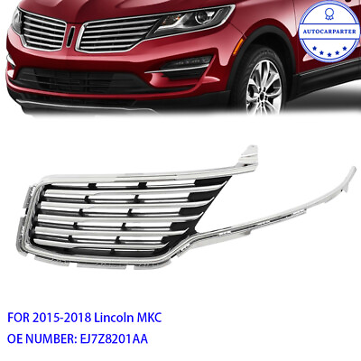#ad For 2015 2018 Lincoln MKC Front Grille Grill Driver Left Side EJ7Z8201AA $160.44