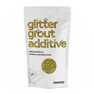 #ad Hemway Gold Holographic Glitter Grout Additive for Tiles Mosaic Bathroom GBP 9.95