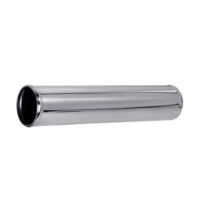 #ad 2.5 in Straight Intercooler Pipe Air Intake Hose Aluminum Alloy Tube Silver 30cm $14.19