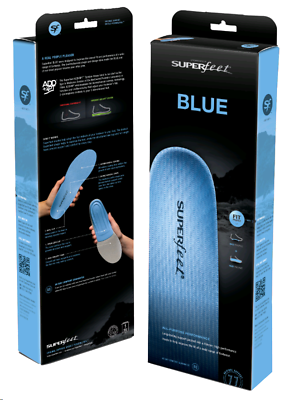 Superfeet Foam Shoe Insoles for Medium Arch Support BLUE $20.99