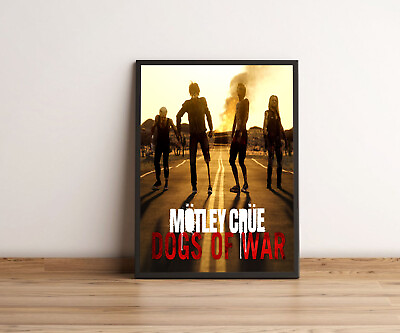 #ad Motley Crue New Single Dogs Of War Poster $18.98