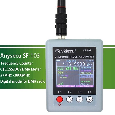 Portable Frequency Counter SF 103 2MHz 2.8GHz CTCCSS DCS Signal Testable Meter $56.39