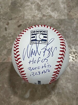 #ad WADE BOGGS RED SOX 6X Inscribed Stat Signed HALL OF FAME Baseball JSA COA $225.00