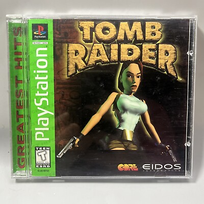 Tomb Raider Featuring Lara Croft Sony PlayStation 1 1996 CIB Complete Reg $19.99