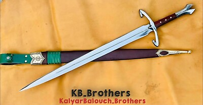 #ad Custom amp; Handmade Carbon Steel Blade Medieval Knight ARMING Sword 34 inches. $116.19