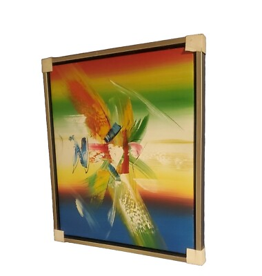 #ad Abstract Framed Artwork $125.00