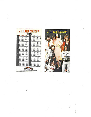 #ad Jefferson Starship **Promo 1979 Card Calendar** **Rare** $4.00
