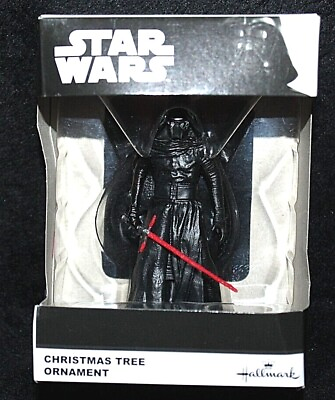 #ad Hallmark Disney Star Wars The Force Awakens Kylo Ren Christmas Tree Ornament $17.49