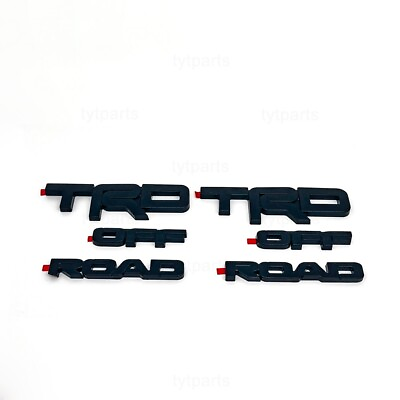 #ad 2pcs TRD OFF ROAD BLACKOUT EMBLEM OVERLAY FITS 2014 24 Toyota 4RUNNER $29.89
