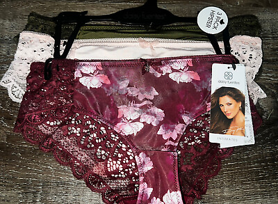 #ad Daisy Fuentes Womens Hipster Underwear Panties 3 Pair Nylon Perfect DS M $17.80