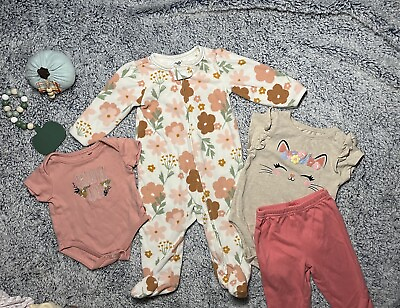 #ad Baby Girl Sizes Sizes 3 6 Months Fall Boho trendy Neutral Colors $9.99