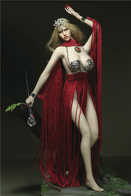 1 6 Hot Custom Goddess One Piece Fringe Clothes Dress F 12quot; Female Body Toys $71.49