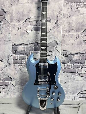 #ad SG Electric Guitar Metallic Blue Color Rosewood Fingerboard $300.00