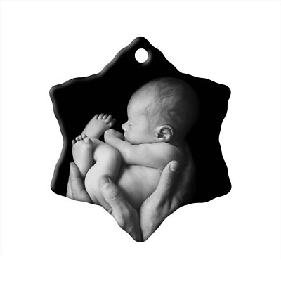 #ad Baby in Hands Pro Life Ornament Pack of 10 $45.00