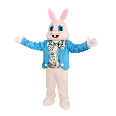 #ad Plush Easter Bunny Mascot Costume Rabbit Costume Adult $74.29
