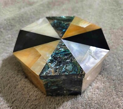 #ad Marble Jewelry Box Multi Precious Stone Overlay Work Giftable Box for Wedding $242.10