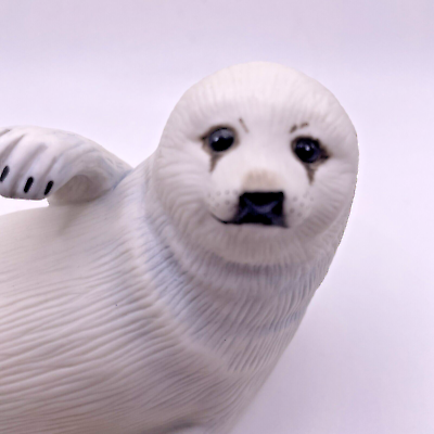 #ad 1987 Franklin Mint Snow Seal Pup Vintage Figurine Humane Society United States $8.40